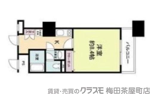 メゾン・ド・ヴィレ大阪城公園前の間取り