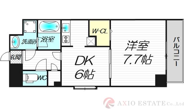 アクアスイート新大阪の間取り