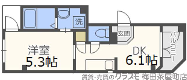 東三国の完工年月(2012年3月)築の賃貸マンションの間取り