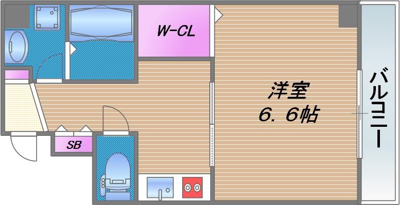 グランエクラ大今里南Ⅱの間取り