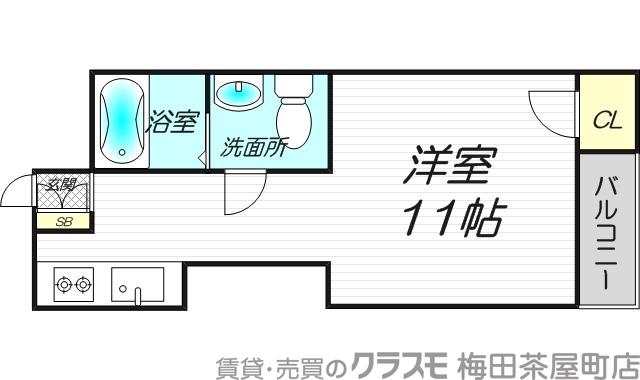 東中島の完工年月(1972年11月)築の賃貸マンションの間取り