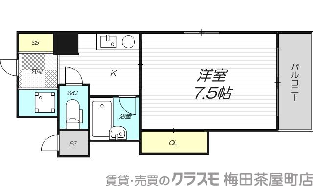アール新大阪の間取り