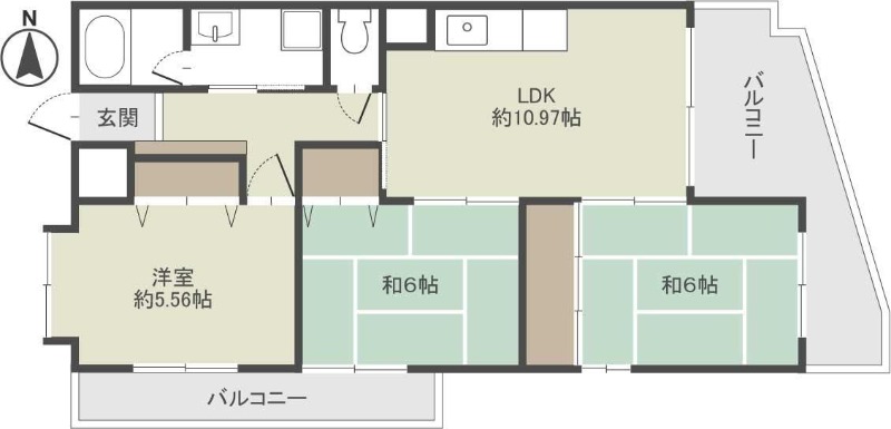 ツイン88 S棟の間取り