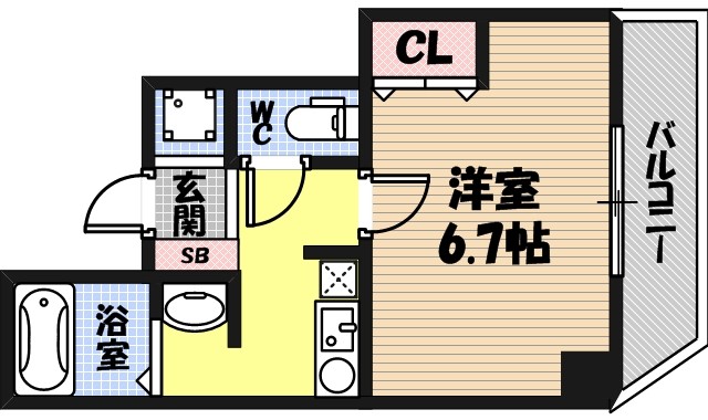 エイチ・ツー・オー今福の間取り