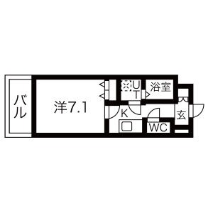 シャルールメゾン桃谷の間取り