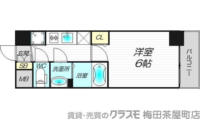 アスヴェル新大阪SOUTHの間取り