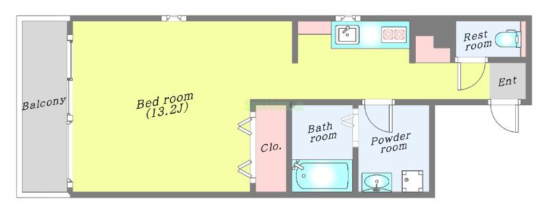 La Douceur榴ヶ岡の間取り