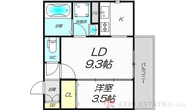 三国本町メディエートプラザの間取り