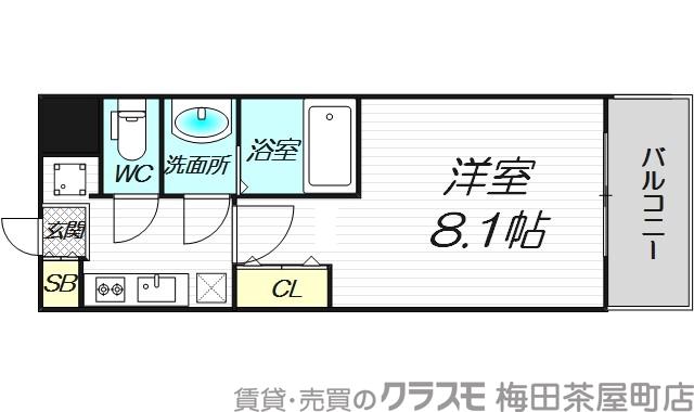 レジディア新大阪の間取り