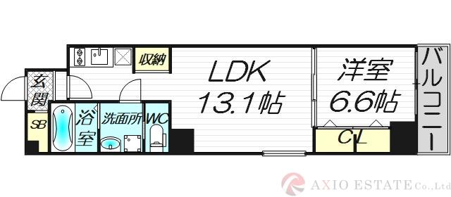 REIOS谷町の間取り