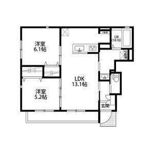 梅小路西中町の完工年月(2026年2月)築の賃貸アパートの間取り