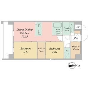 西上善寺町の完工年月(2026年1月)築の賃貸マンションの間取り