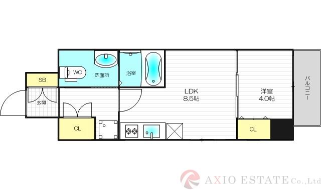 La CASA新北野の間取り