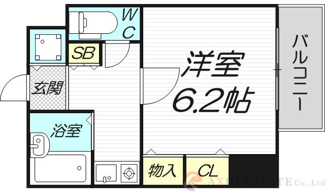 パラシオ塚本Ⅲの間取り