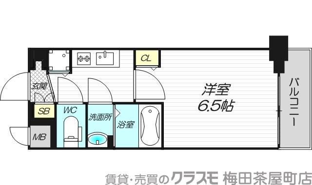 プレサンス塚本グランゲートの間取り