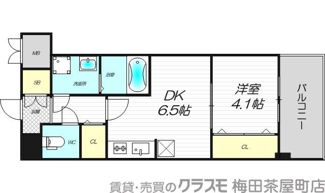 淡路の完工年月(2021年9月)築の賃貸マンションの間取り