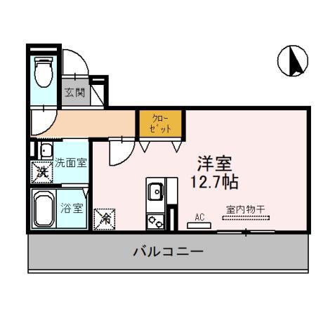 寺戸町の完工年月(2021年9月)築の賃貸アパートの間取り