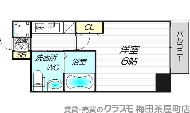 エステムコート新大阪Ⅷレヴォリスの間取り