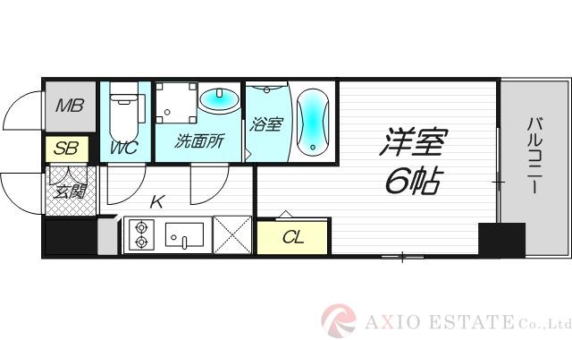 エスリード新大阪ザ・プレミアEASTの間取り