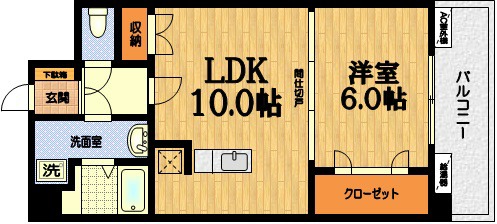上鳥羽菅田町の完工年月(2015年3月)築の賃貸マンションの間取り