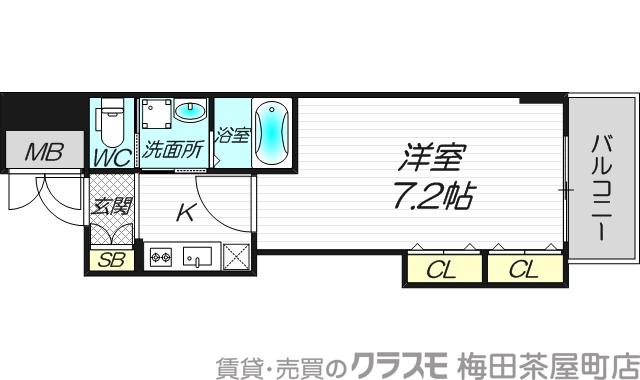 オリエンタル江坂の間取り