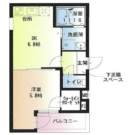 フジパレス正雀駅南1番館の間取り