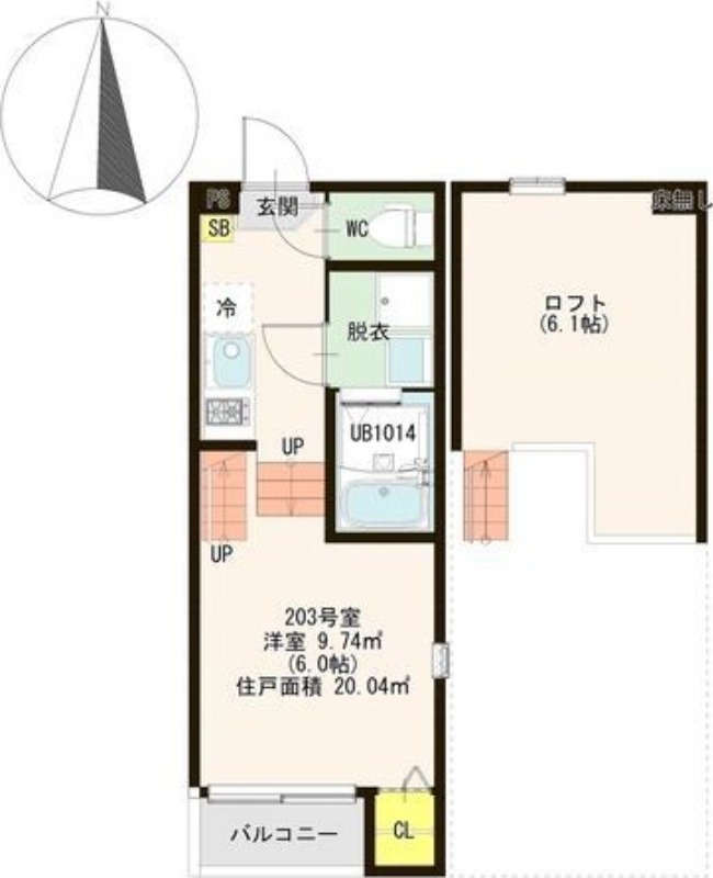 ホロニナテラスの間取り