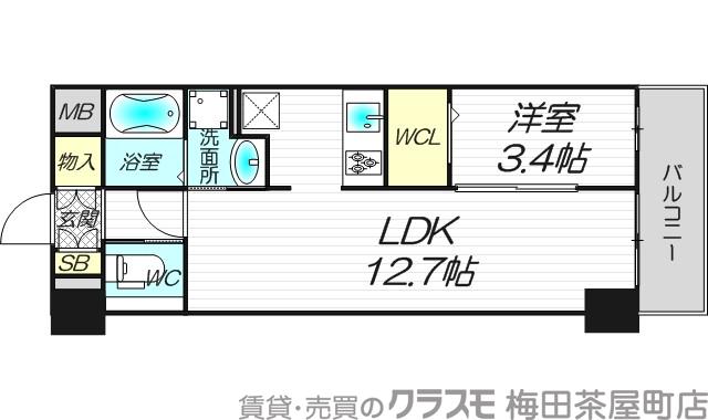 LaSante梅田北の間取り
