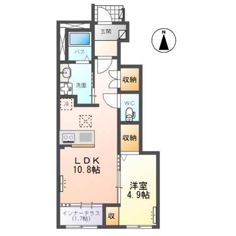 沖野3丁目新築アパートの間取り