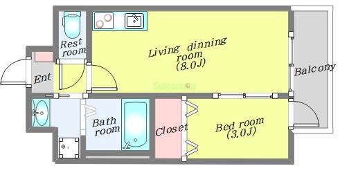 サンライズ支倉町の間取り