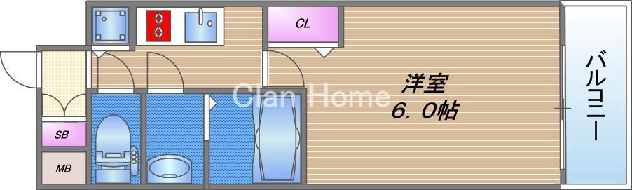ララプレイス大阪城公園ヴェルデの間取り