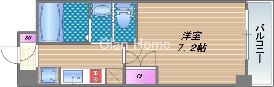 エスカーサ大阪城東の間取り