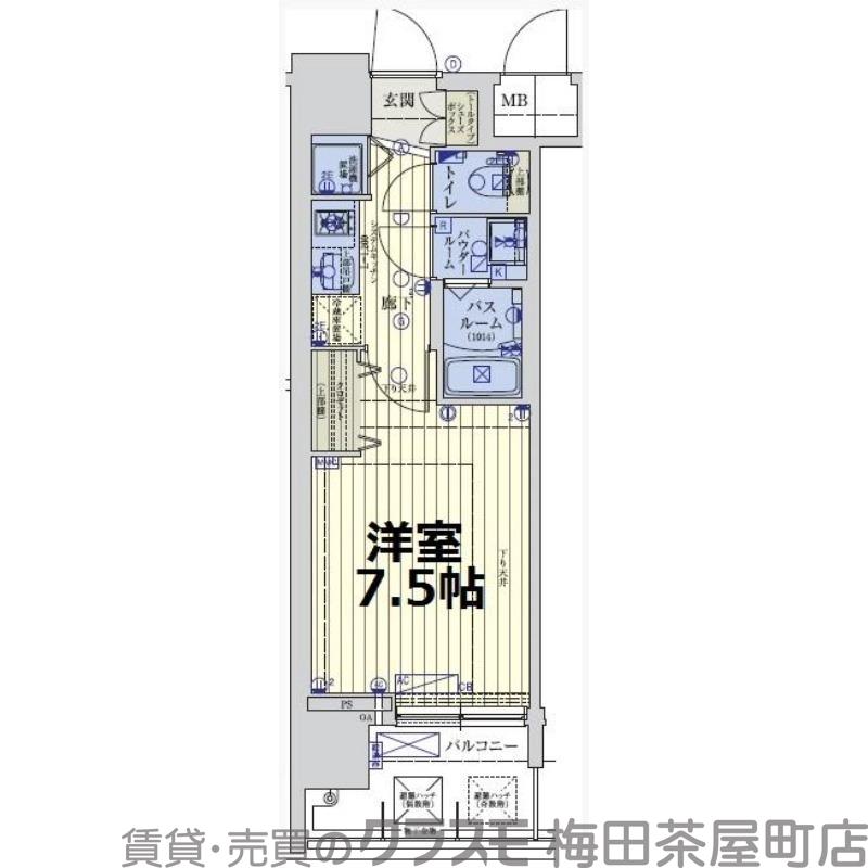 スワンズシティ梅田シエロの間取り