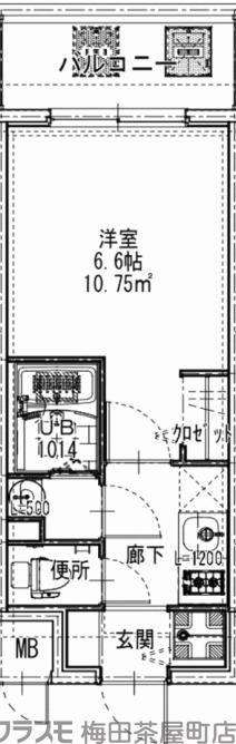 大淀中の完工年月(2024年1月)築の賃貸マンションの間取り