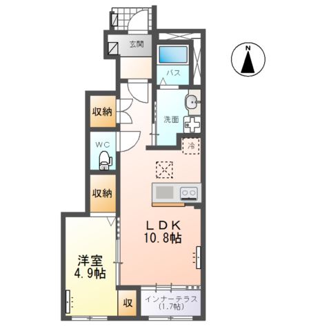 沖野3丁目新築アパートの間取り