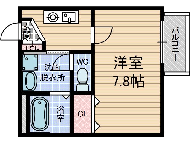 アンプルール茨木の間取り