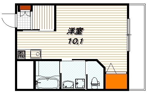 西ノ京小倉町の完工年月(2016年3月)築の賃貸アパートの間取り