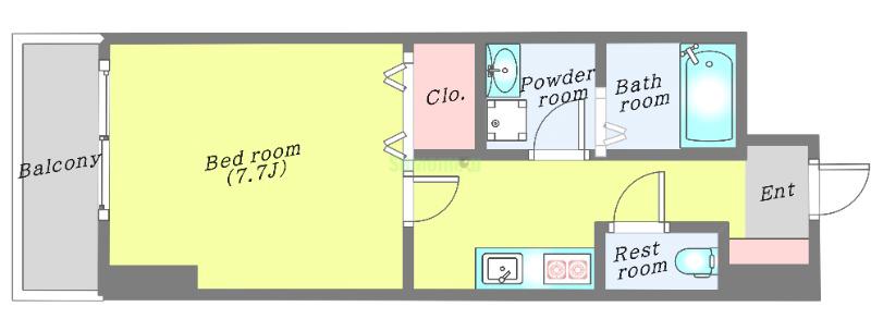 KDX定禅寺通レジデンスの間取り