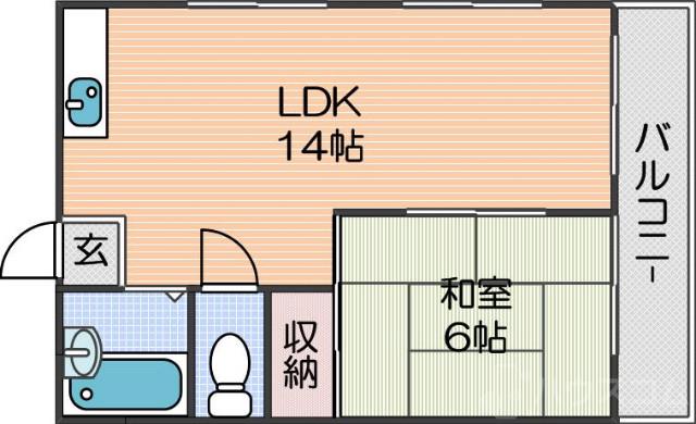ウィステリア北島2号館の間取り