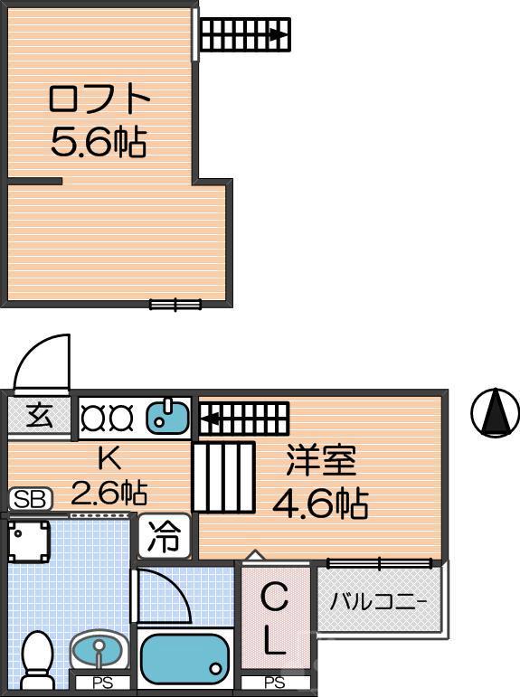 REVE住之江の間取り