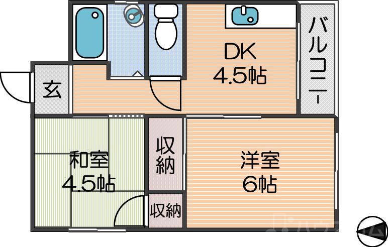 茜マンションの間取り