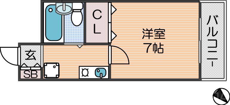 平田マンションの間取り