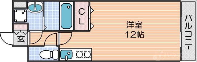 ラカーサ西加賀屋の間取り