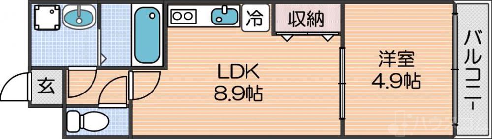 フジパレス北加賀屋WESTの間取り