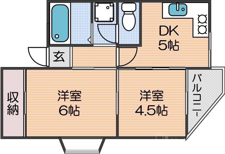 グランドヒルズ玉出の間取り
