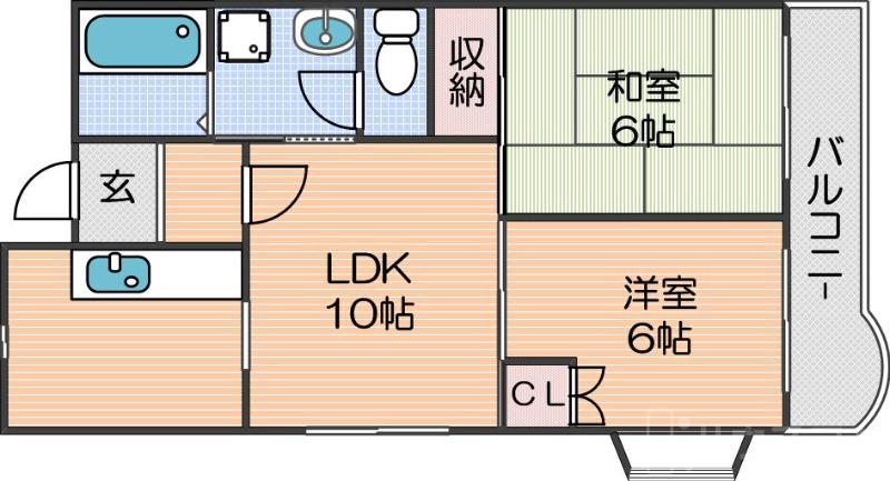 エスポワール住之江公園の間取り