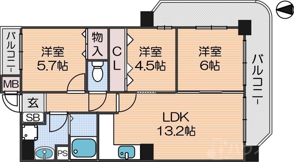 クリアクレセント住之江の間取り