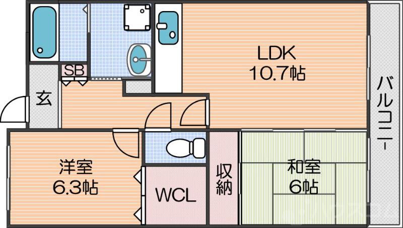 ボヌール御崎の間取り