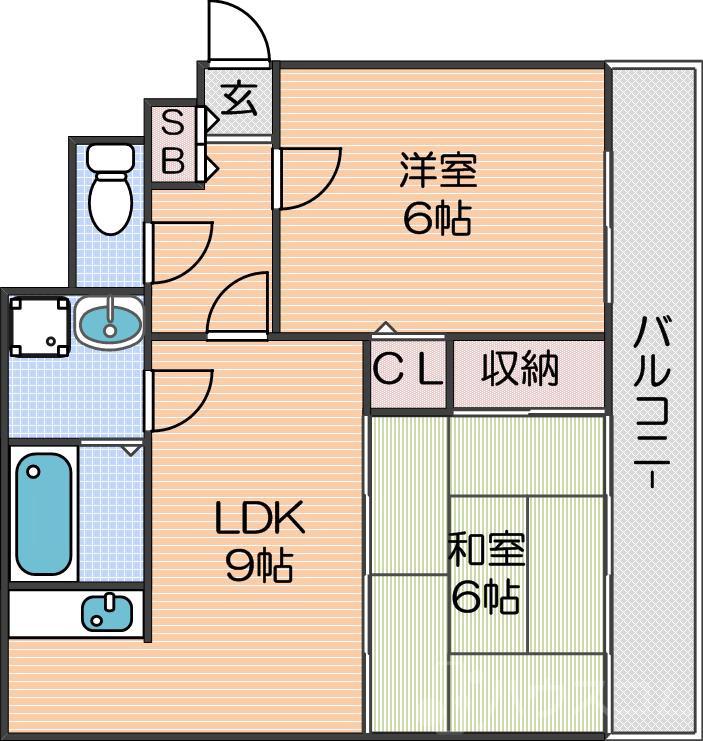 コォンパーニュマルミの間取り