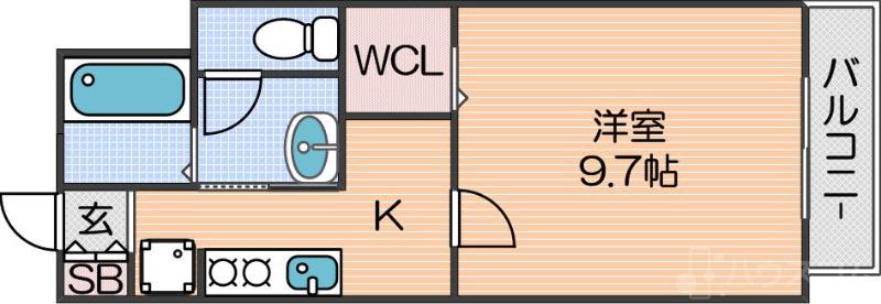 シャーメゾン東粉浜の間取り